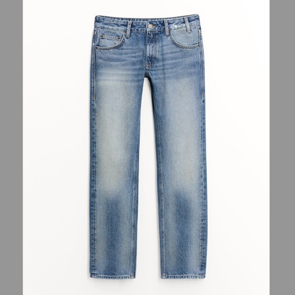 Zara the Malibu straight cut mid rise jeans made in Europe NWT - Picture 1 of 10
